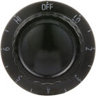APW 55817 Infinite Switch Knob W/White Numbers 2" DIA, OFF-LO-2-6-HI, Mount .187"
