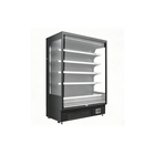VITLIFE Commercial VKMD-P2080E 77" Black Vertical Open Air Merchandiser 65.3 Cu. Ft.