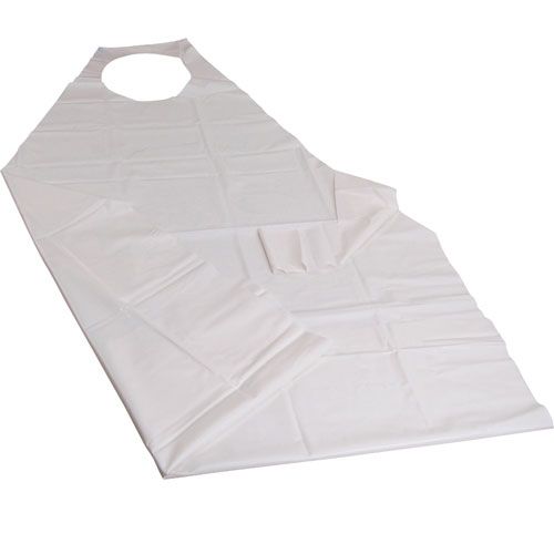 Allpoints 1331405 Apron,Vinyl , 7.5 Mil Thick,White