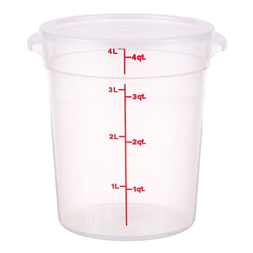 Cambro CAMRFS4PPSW3190 4 Quart Round Translucent