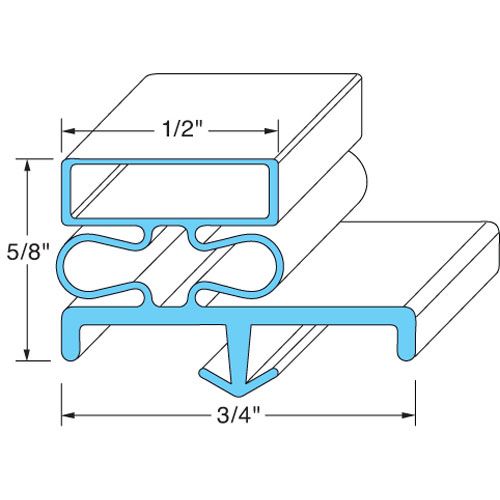 Delfield 1701341 Door Gasket