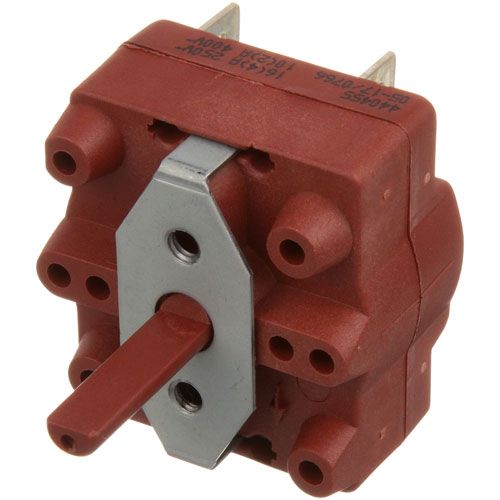 Duke 153460 3 Heat Switch Rotary Switch W/ 6 Term, D Stem &.150" Flat Down