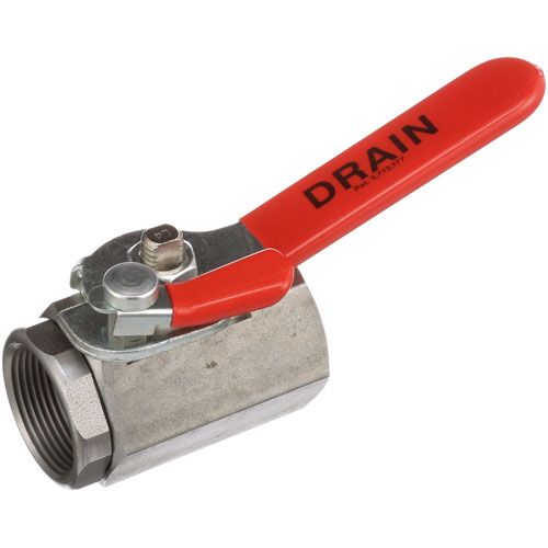 Frymaster 8064145 1-1/4" FPT Fryer Drain Valve W/ Handle 