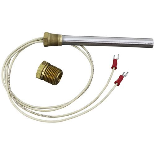 Hatco R02.05.002.00 5-5/8" Cartridge Heater W/Terminals,  3/8 FPT x 1/2 MPT