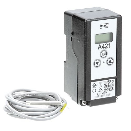 Johnson Controls A419ABC-1 Electronic Temperature Control W/ Display, -40 to 212F