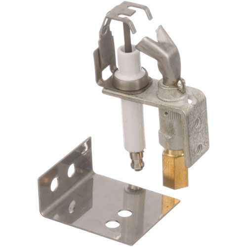 Middleby Marshall 42810-0117 NAT Pilot Igniter ASSY, 1/4" Tube, Flame Pattern W/ Igniter & Bracket for Ignition Control Module 