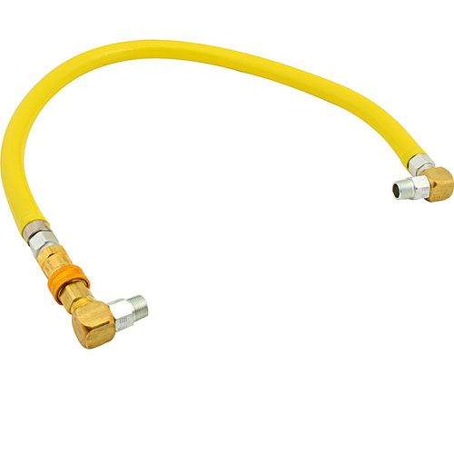 T&S Brass HG-4D-48S Gas Hose Flex Ctd 3/4 X 48 W/90  (4 3/ 4 O.D )