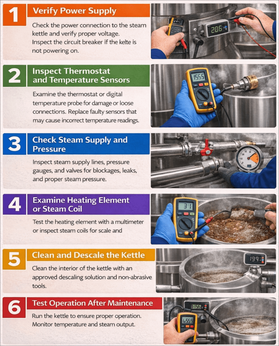 How to Troubleshoot Temperature and Steam Issues in Groen Steam Kettles_PartsFe