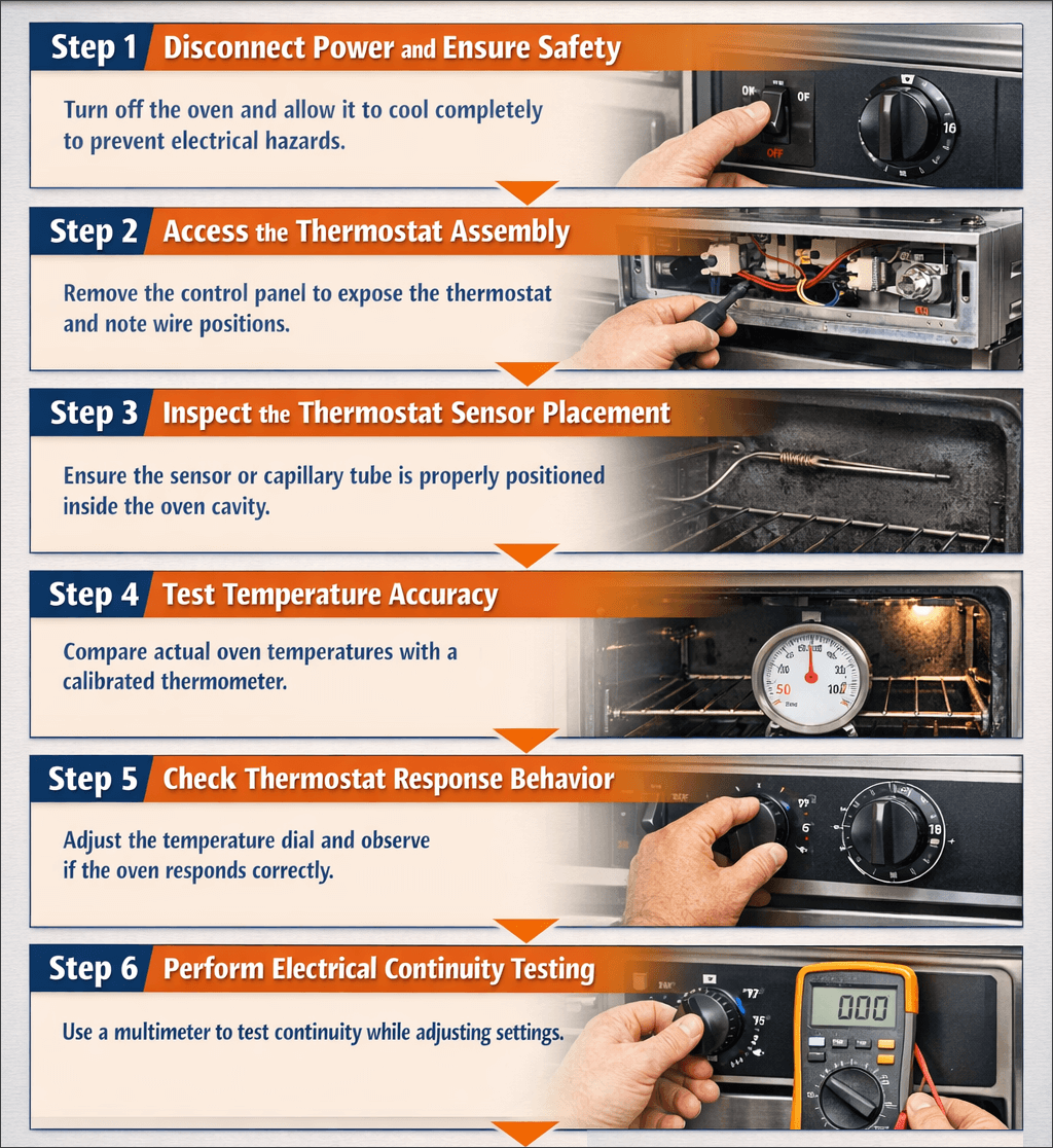 Step-by-Step Process to Troubleshoot and Test the Oven Thermostat_PartsFe