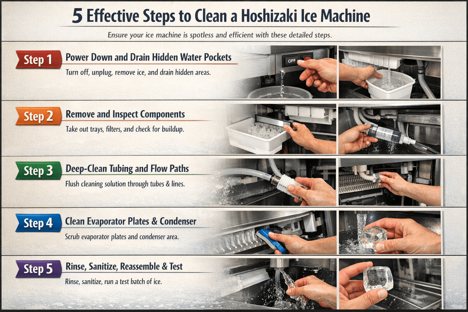 5 Effective Steps to Clean a Hoshizaki Ice Machine_PartsFe