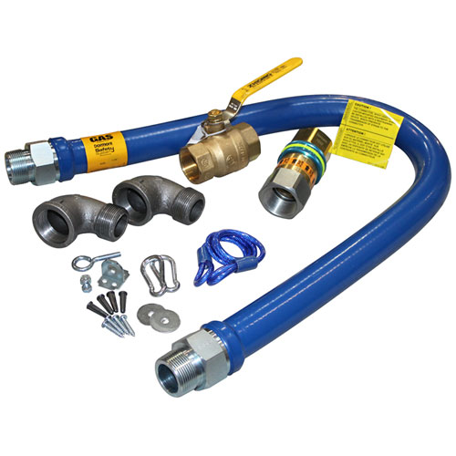 Dormont 16125KIT48 Gas Hose Connector Kit 1-1/4" X 48"