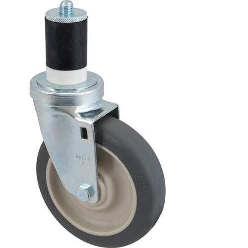 Component Hardware Group CMS4-5RPB Swivel Stem Caster Gray, 5" OD