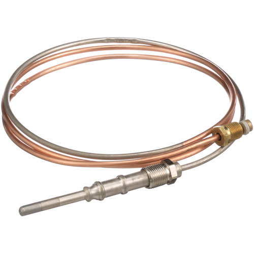 Montague MONV2EG1 Coaxial 48" Heavy Duty Thermocouple W/thick Capillary, 20-30 MV, 11/32"-32 Threads, Nickel Plated
