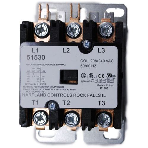 Henny Penny 19405 Fryer 3-Pole Contactor 40A 240V