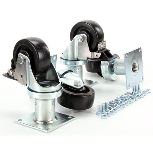 Magikitch'N B3901501 Fryer Caster Kit W/Hardware 6" Set of 4