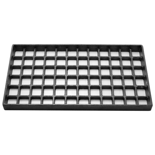 Rankin Delux RANRDLR-02 Cast Iron Bottom Grate 15" X 8", 72 SQ Holes