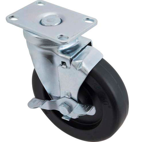 Dean 826-1118 Medium-duty 5" Plate Caster w/ Brake