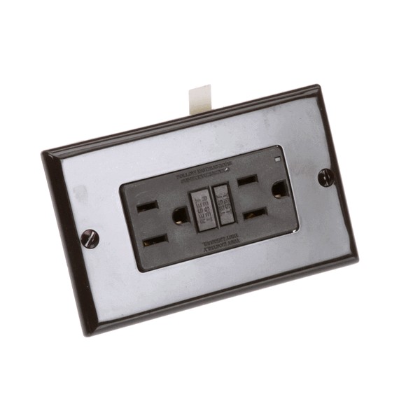 Delfield 2194443 Receptacle 15 AMP Brown GFCI
