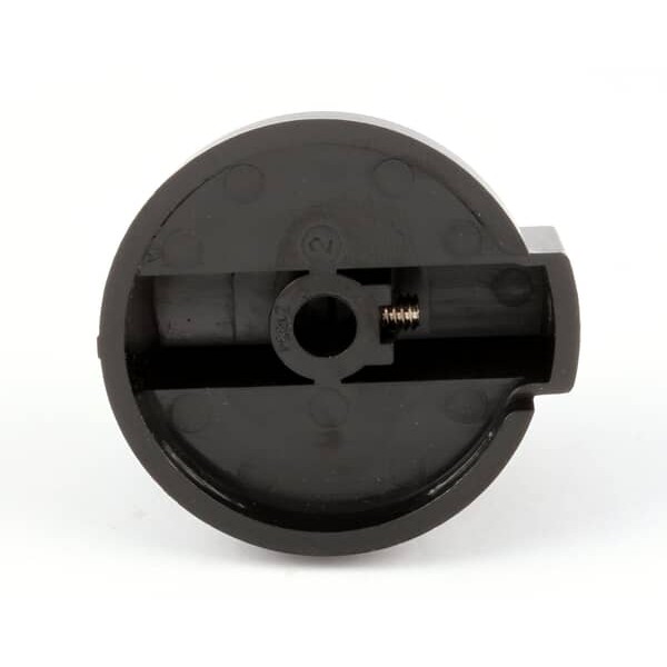 Star Mfg 2R-Z1854 Black Pointer Knob 1-7/8" DIA Mount 0.25" Round