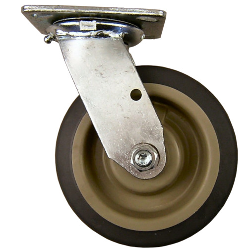 Component Hardware Group C31-2060 Plate Caster(6", Gry)