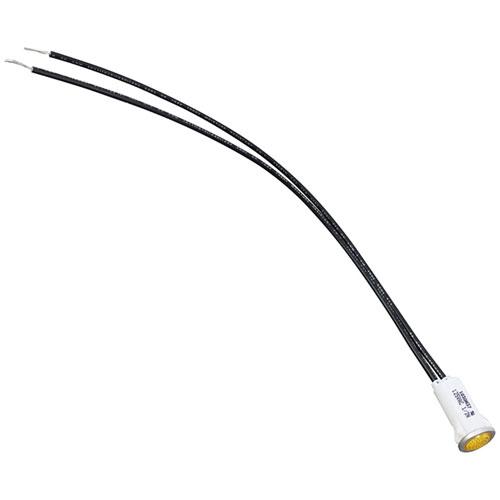 SECO 866560 125V Amber Signal Light W/ 10" Leads & 1/2" Fits Hole