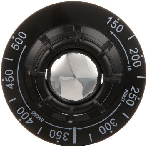 Hobart 413614-1 Dial2-1/2" DIA, 150-500F, Mount .290" For Flat down Type Gas Thermostat
