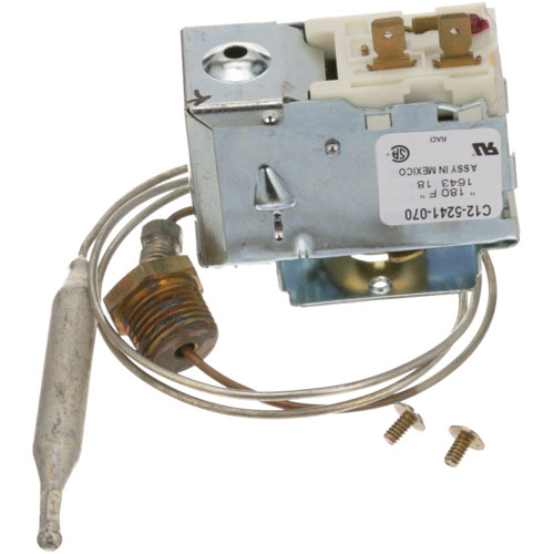 Jackson 59305100200 Dishmachine Rinse Thermostat 165-195&deg;F 3/8" X 3-1/2" Bulb 24" CAP