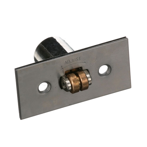 Bakers Pride S6100A 1-11/16" MTG Hole Door Rolle W/ 3-1/4" X 1-1/2" Plate