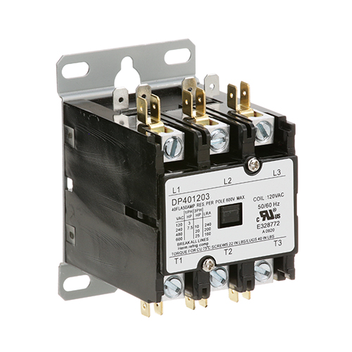 Wells 71349 3-Pole Contactor, 40 AMP,120V