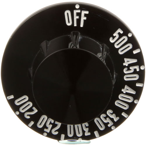 Blodgett 16393 Convection Oven Knob Black OFF-500-200&deg;F