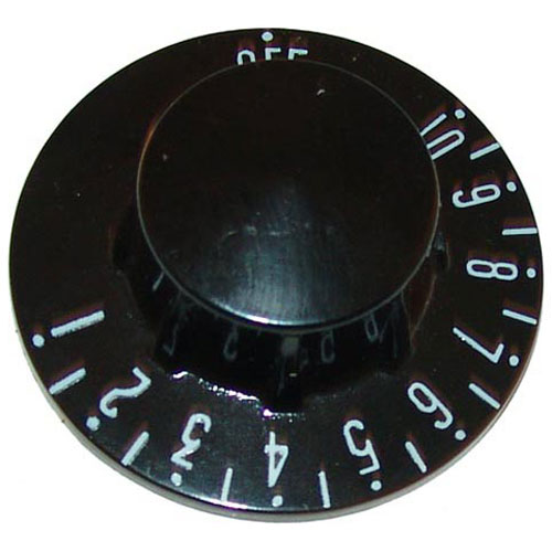 Groen 2868 Black T star knob W/Whiteprint 2-1/4" DIA Off-10-1