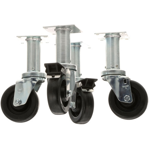 Pitco PTB3901504 Fryer Wheel Casters 4" 9" Lift 4/Pack