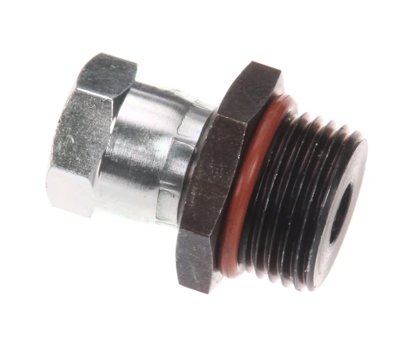 Henny Penny FP01-283 Open Fryer Swivel Fitting With O-Ring 12 SAE 8 JIC 45&deg; Flare