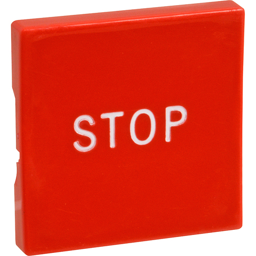 Oliver Products 57086116 Red Square Button with Stop Marking