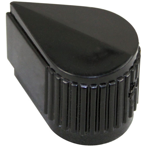 Frymaster FM8101720 Black Thermostat Indicator Knob 1-3/8" DIA, Mount 1/4" Round