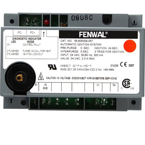 Duke 175508 Lower Burner Ignition Control Module 24 VAC FBB