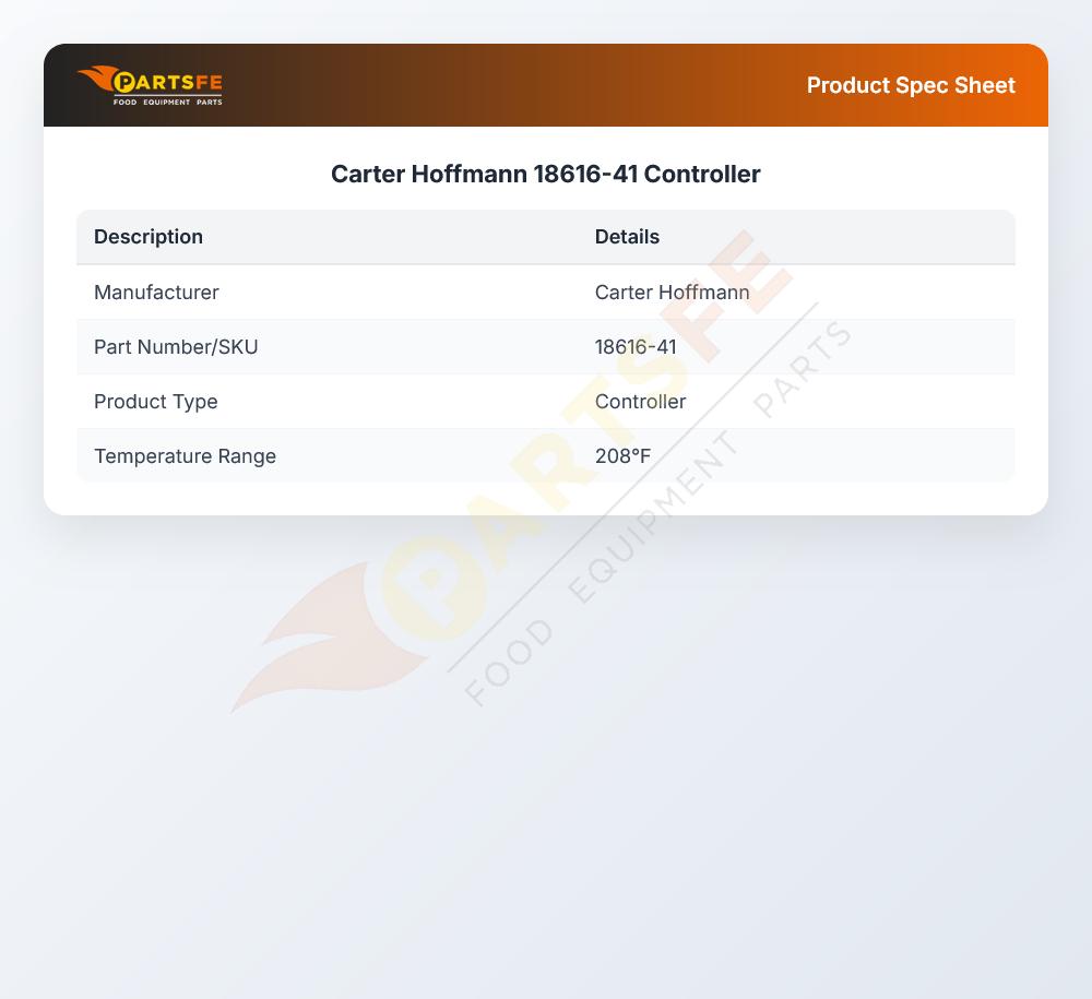 Carter Hoffmann 18616-41 Controller