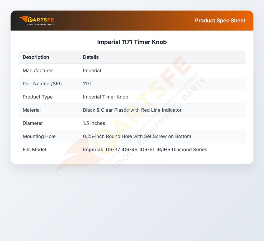 Imperial 1171 Range Timer Knob