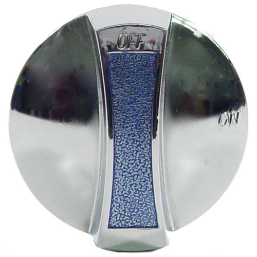 Imperial 4054 Burner Valve Knob Chrome Off/On 2-3/8" DIA