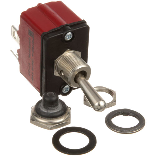 Vulcan Hart 855765 DPST Toggle Switch W/ Rubber Sealed 4" x 1/4" Tabs Term & Nuts, Washers
