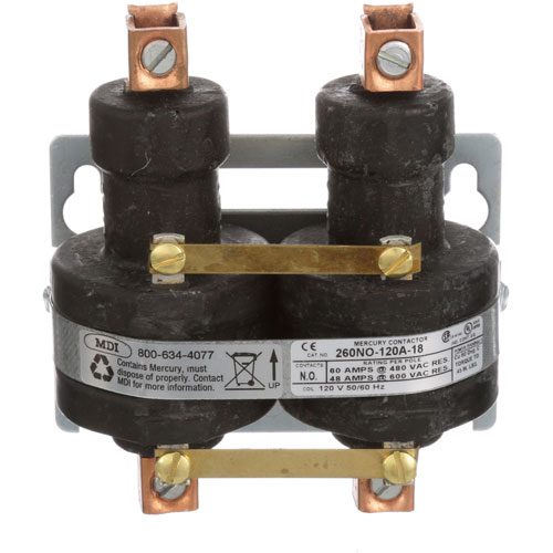 Lincoln 369120 Oven Mercury Contactor 120V 60A 1PH