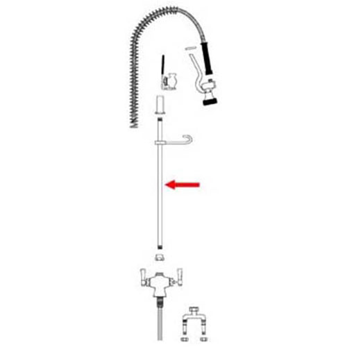 Chicago Faucet CGFT912-001 Riser Tube,32" (Leadfree)