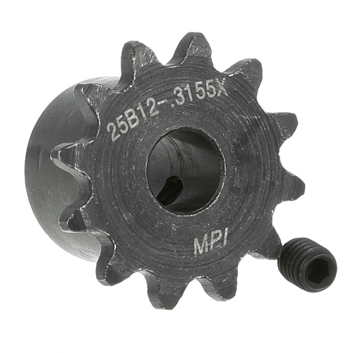 Roundup - AJ Antunes 7001328 Sprocket W/Set Screw 12 Tooth  5/16" ID X 1-1/8" OD