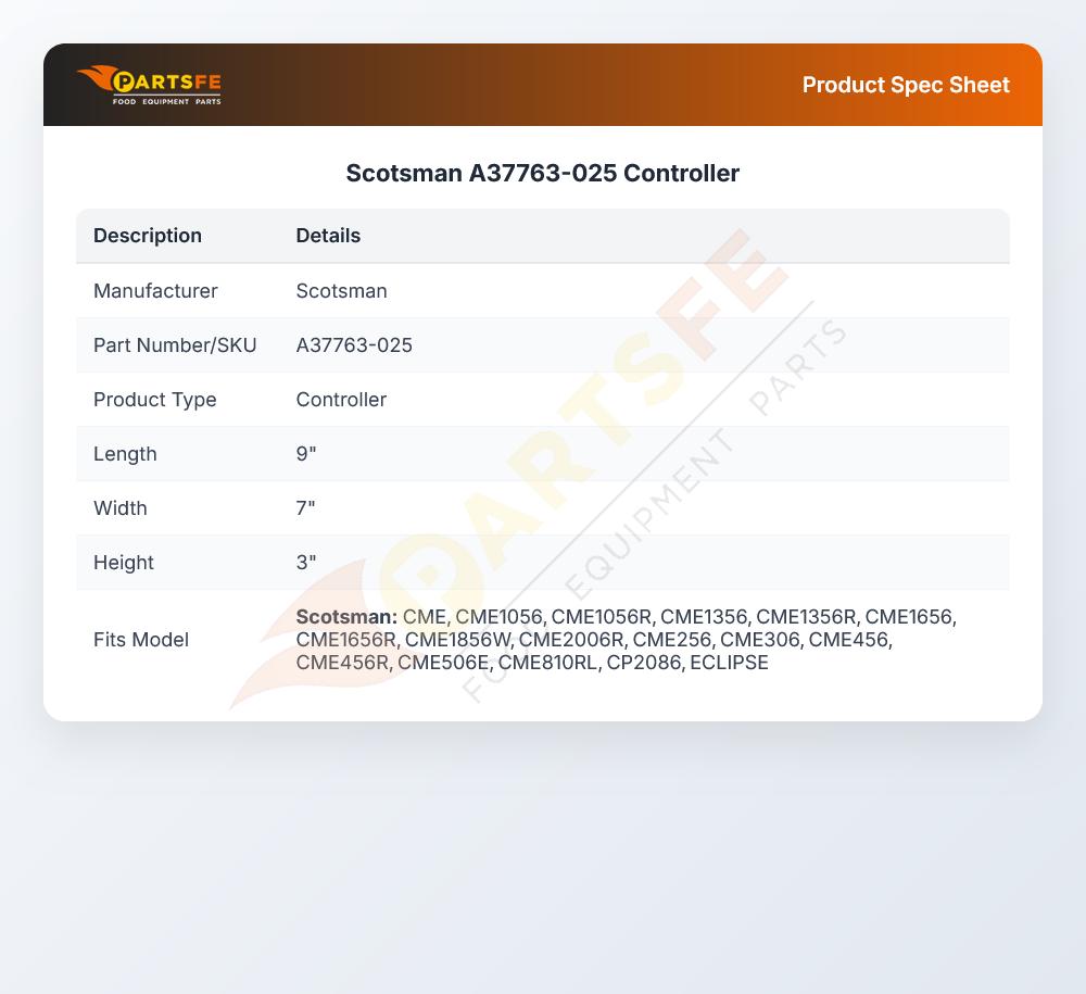 Scotsman A37763-025 Ice Machine Controller