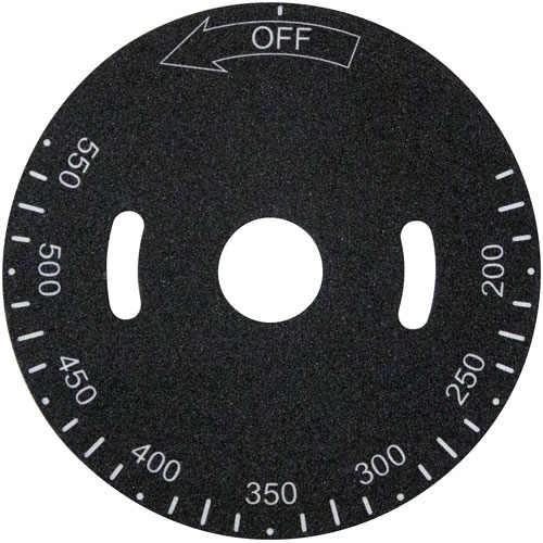 Vulcan Hart VH498037A Temperature Dial Plate 200&deg;-550&deg;F