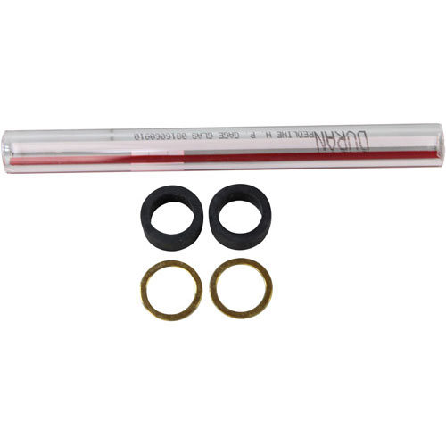 Cleveland 07302 1 Glass Tube W/ Red & White Stripes, .610" DIA X 6"