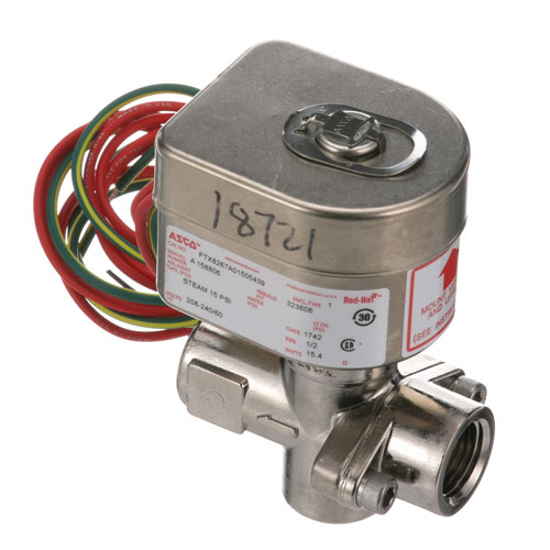 Henny Penny 18721 Pressure Fryer Solenoid Valve Hot Water N/C 2-Way 1/4" FPT