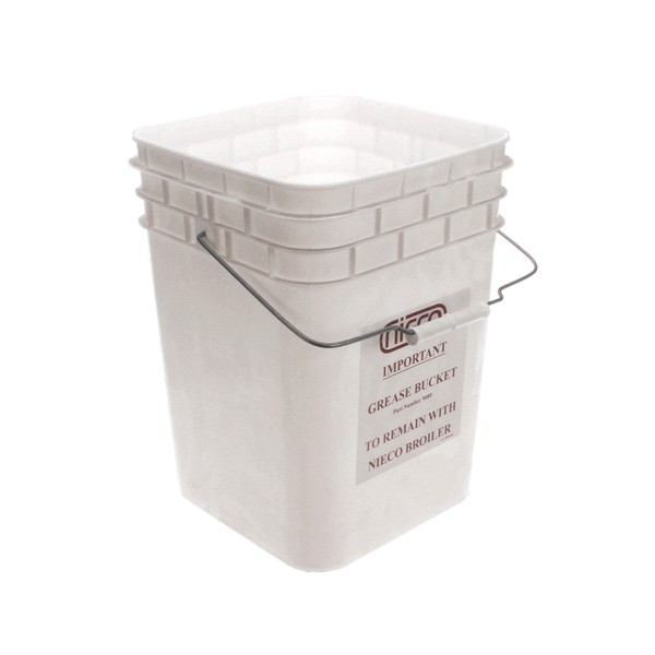 Nieco NC9089-01 Gas Broiler Grease Pail Without Lid 4-Gallons