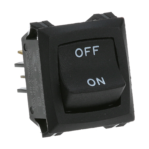 Blodgett 19619 Black DPST Rocker Switch