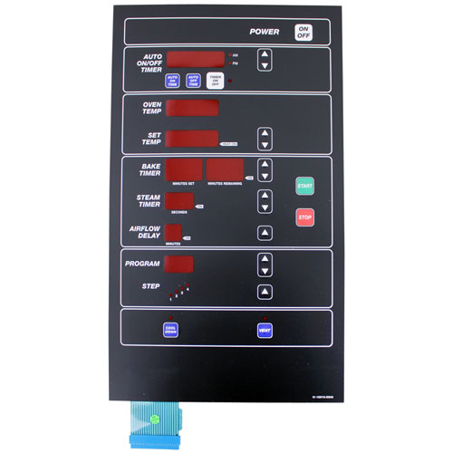 Hobart 100V16-00546 Oven Advanced Control Label